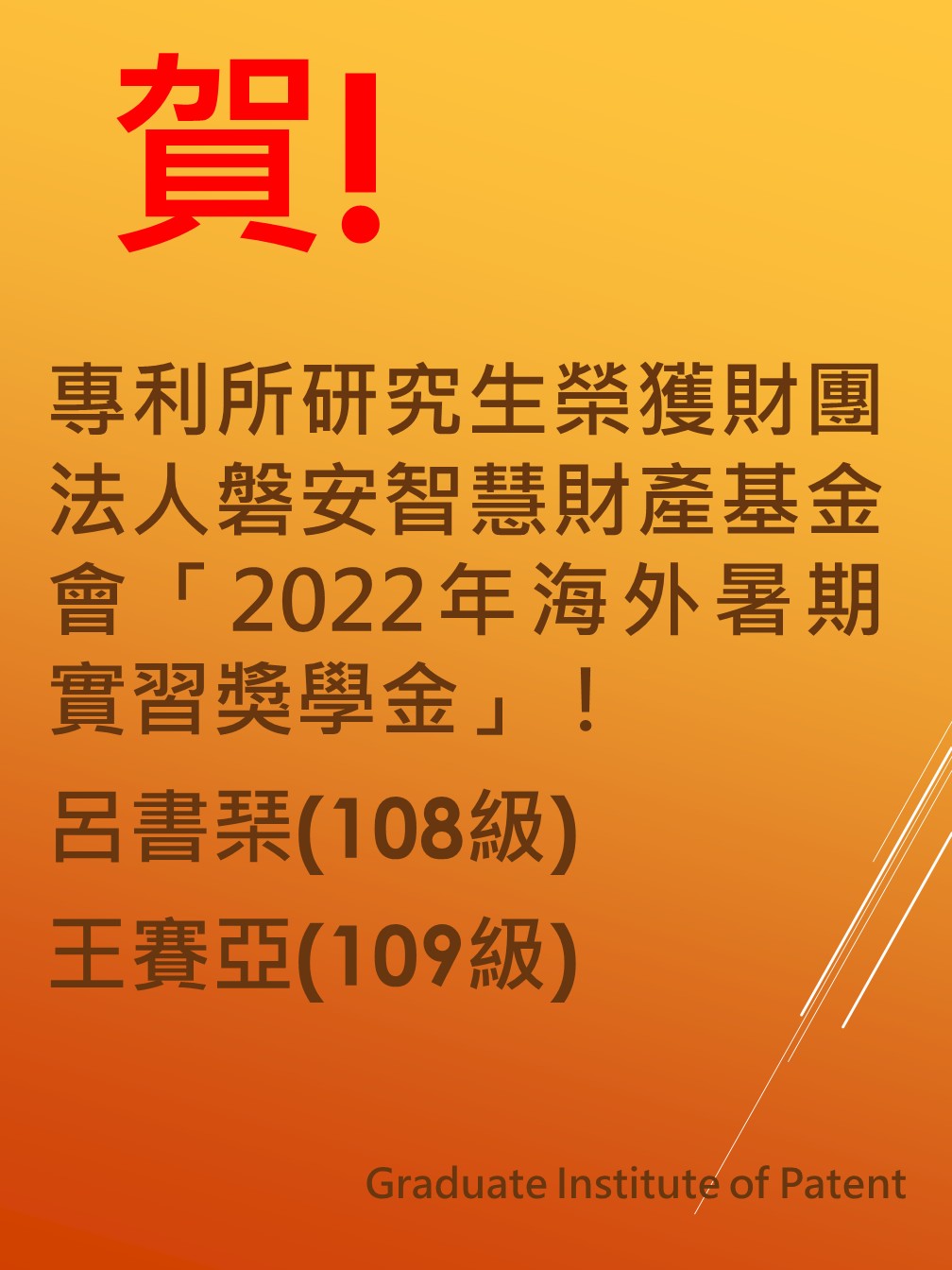 2022年獲獎榮譽海報